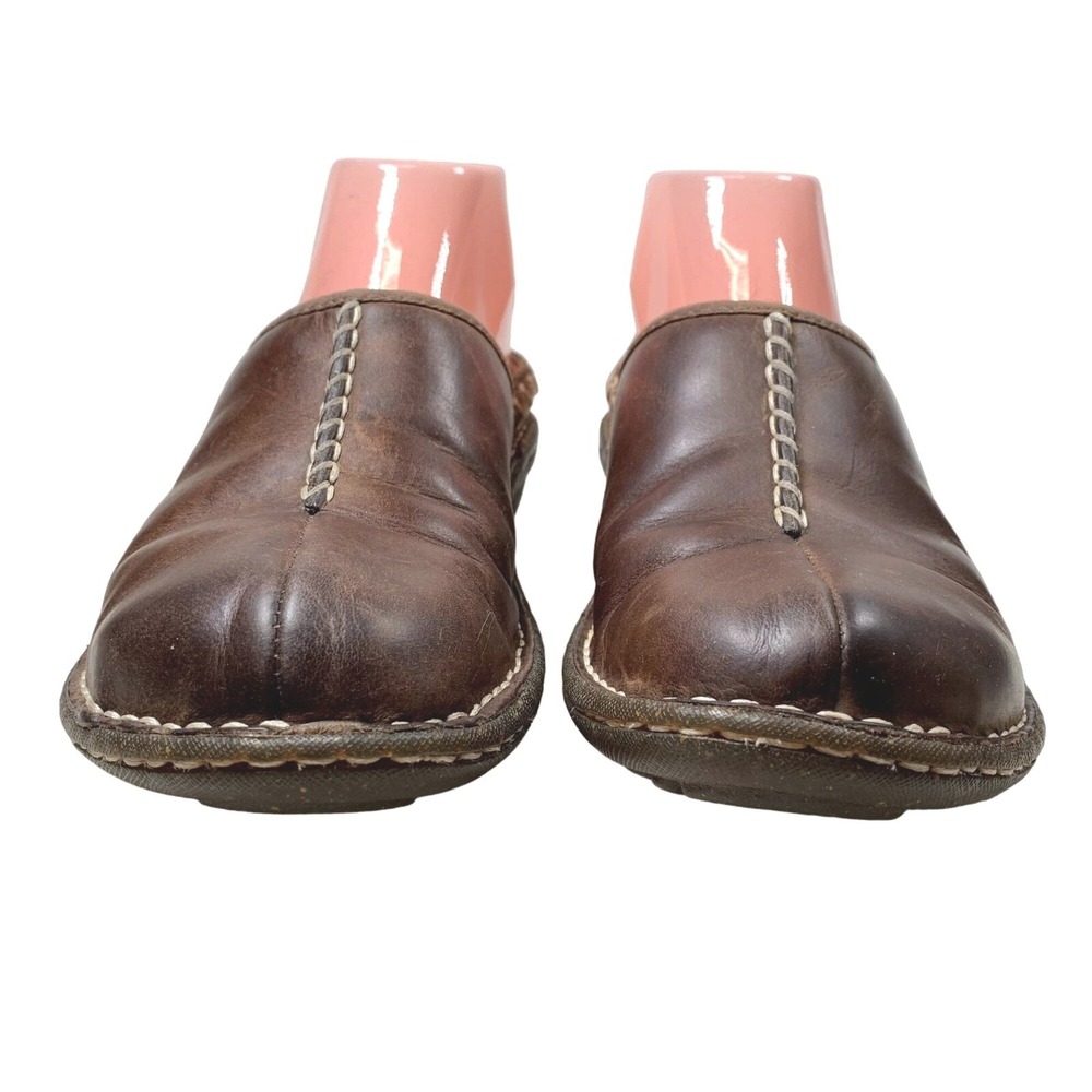 UGG Kohala Clogs Womens Size 7 Brown Leather Shearling Lined Slip On Mules - Picture 2 of 16